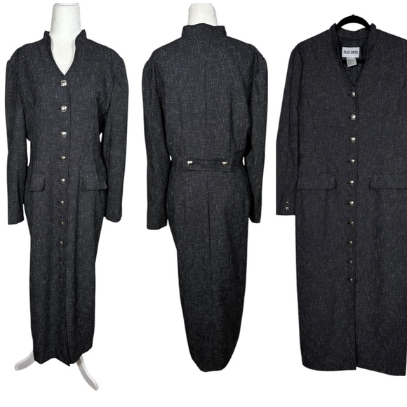PLAZA SOUTH VINTAGE CLASSIC Sophisticated Trench Jacket/Dress Women's Size 10 - Picture 1 of 10